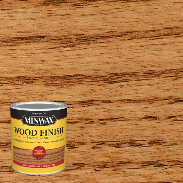 Minwax Wood Finish Semi-Transparent Gunstock Oil-Based Penetrating Wood Stain 1 qt 700454444 - main